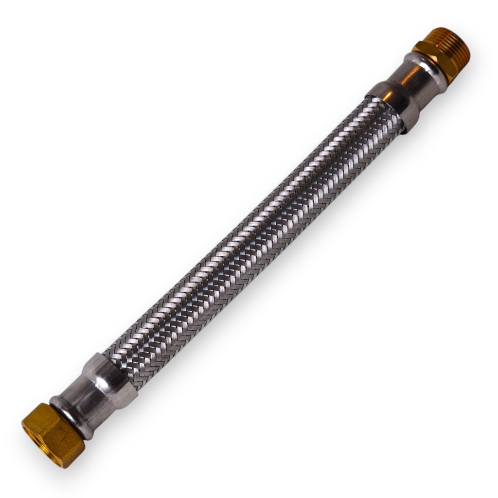 [MA00066] DN19 3/4 M x 3/4 F 300MM Flexible Evoflex Pettinaroli BSP con EPDM interno, 8501200240C