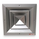 DIFUSOR CUADRADO CONCENTRICO ALUMINIO 12x12